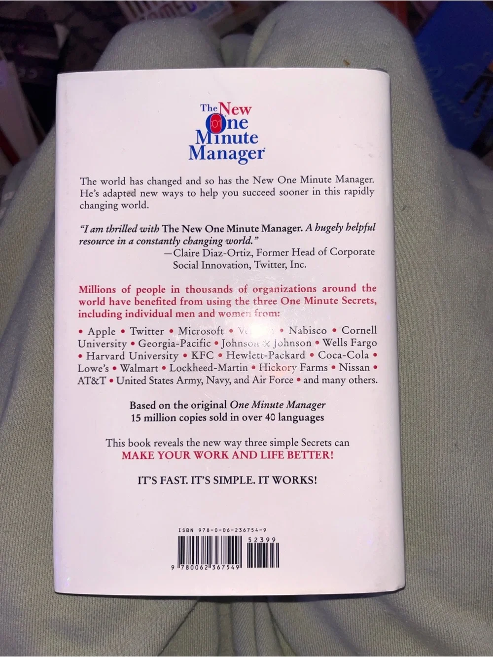 The New One Minute Manager by Ken Blanchard & Spencer Johnson - White Cover